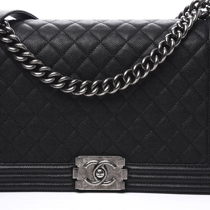 Chanel Caviar Quilted New Medium Boy Flap Black 9 of 9