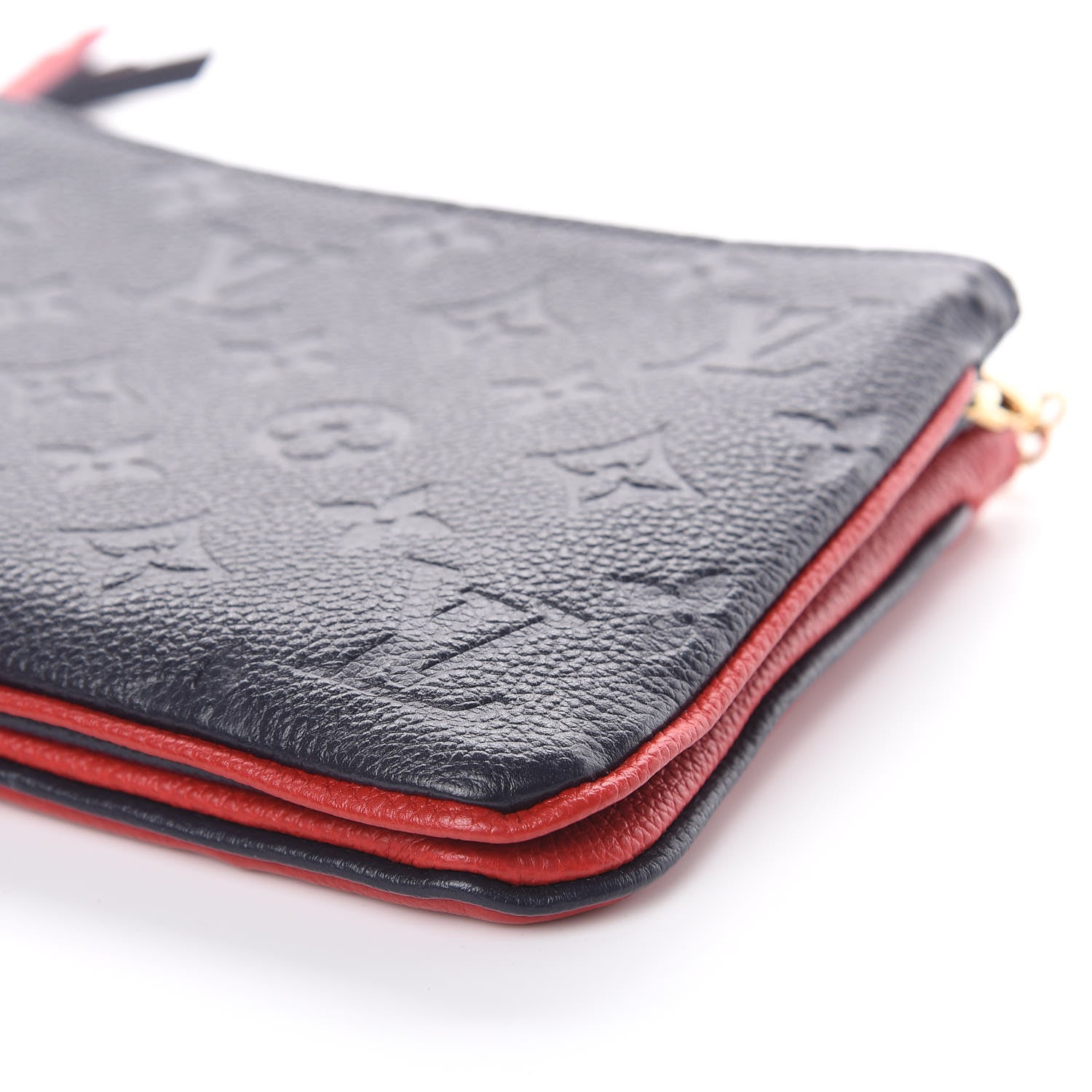 Louis Vuitton Empreinte Double Zip Pochette Marine Rouge 9 of 11