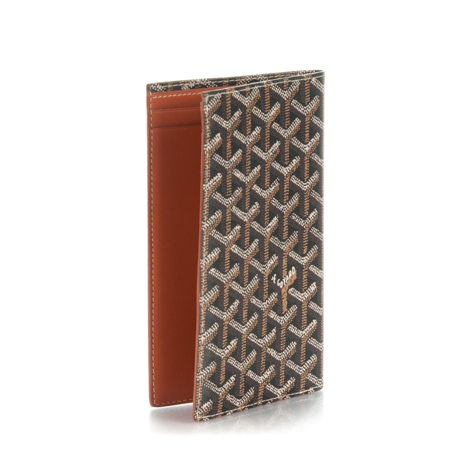 Goyardine Long Bi-Fold Wallet Black