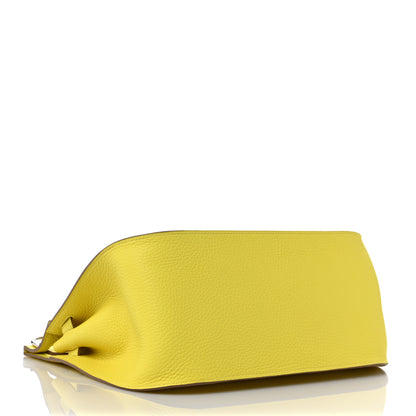 Hermes Taurillon Clemence Jypsiere 28 Lime 3 of 8