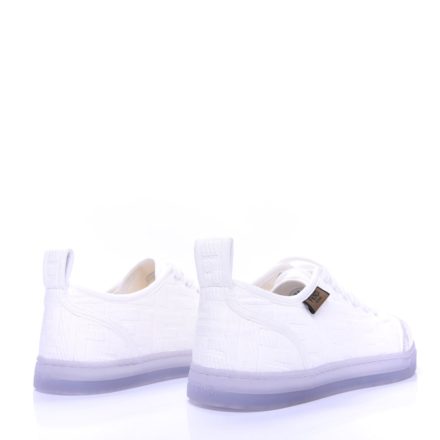 Fendi Corda FF Promenade Low Top Sneakers 35 White 4 of 10