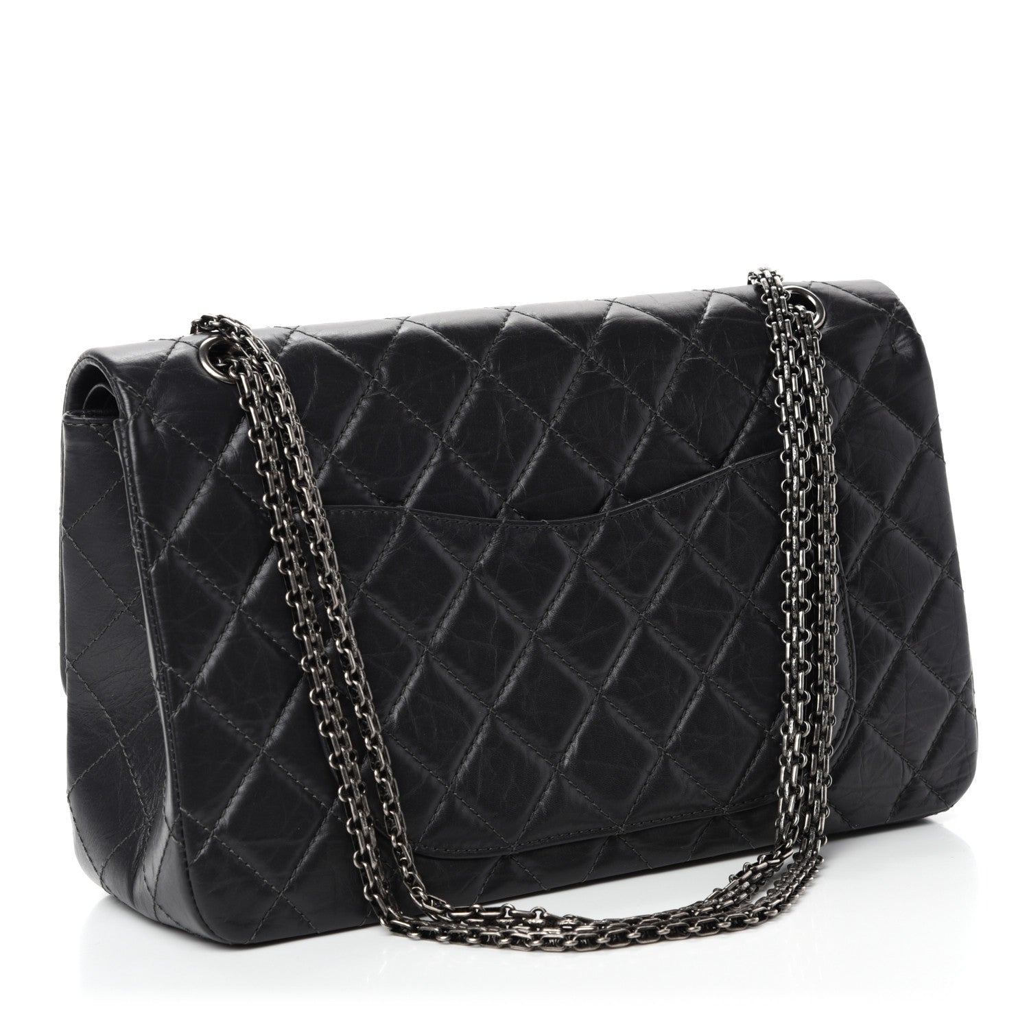 Chanel Aged Calfskin Quilted 2.55 Reissue 227 Flap Dark Grey 3 of 10