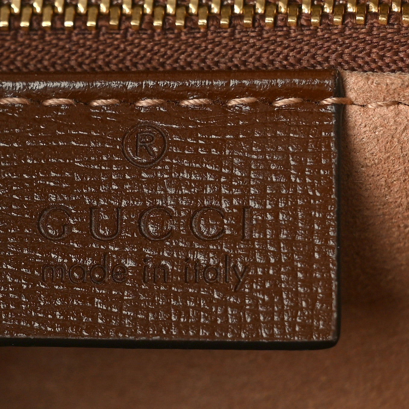 GG Supreme Monogram Horsebit 1955 Shoulder Bag Beige Brown Sugar
