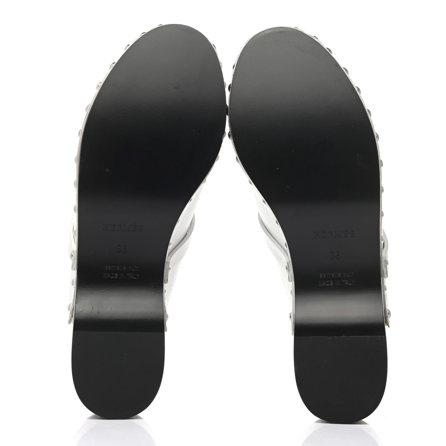 Calfskin Carlotta Mules 36 White