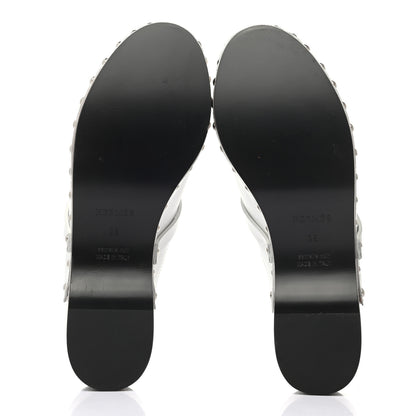 Hermes Calfskin Carlotta Mules 36 White 5 of 8