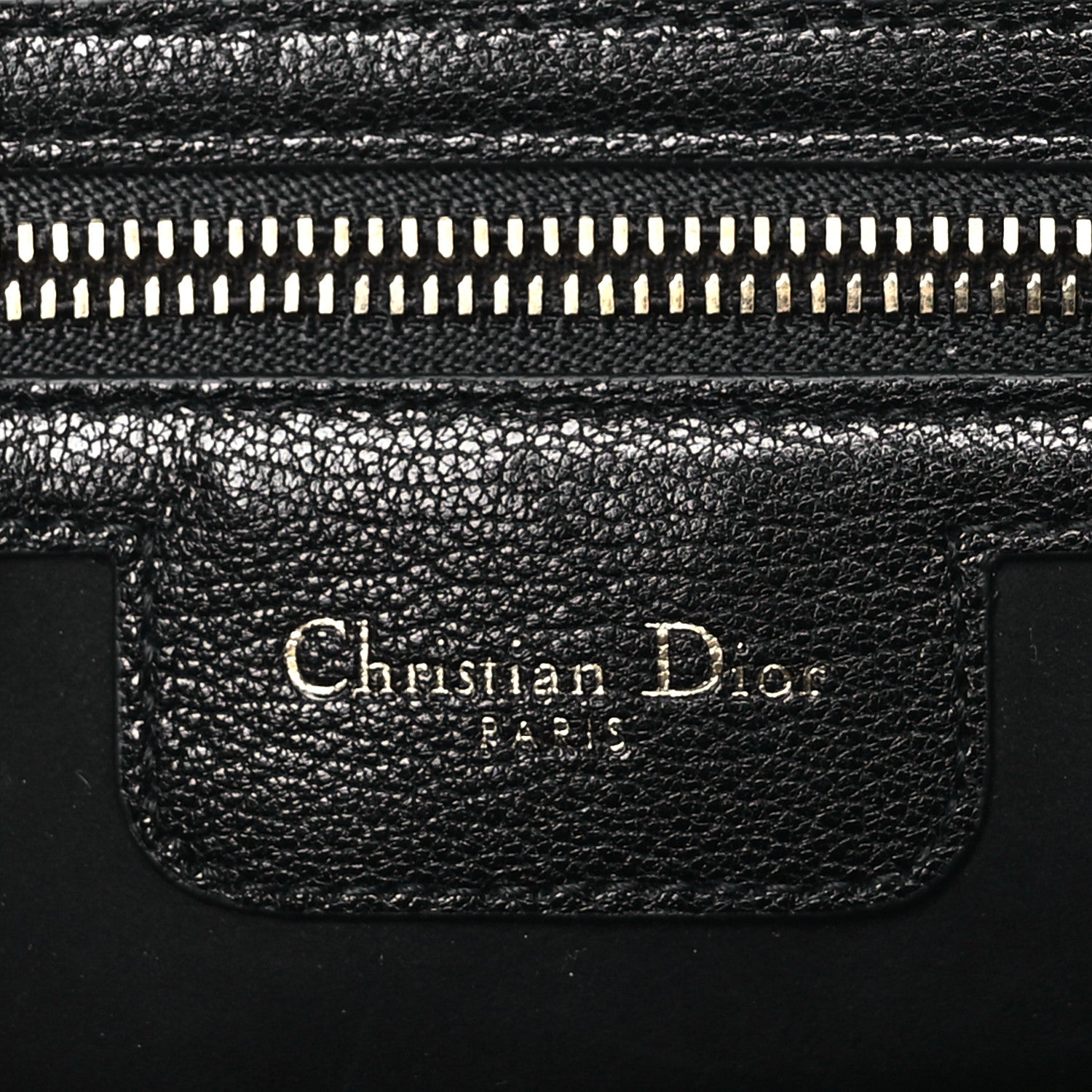 Christian Dior Goatskin Double Saddle Pouch Black 6 of 9