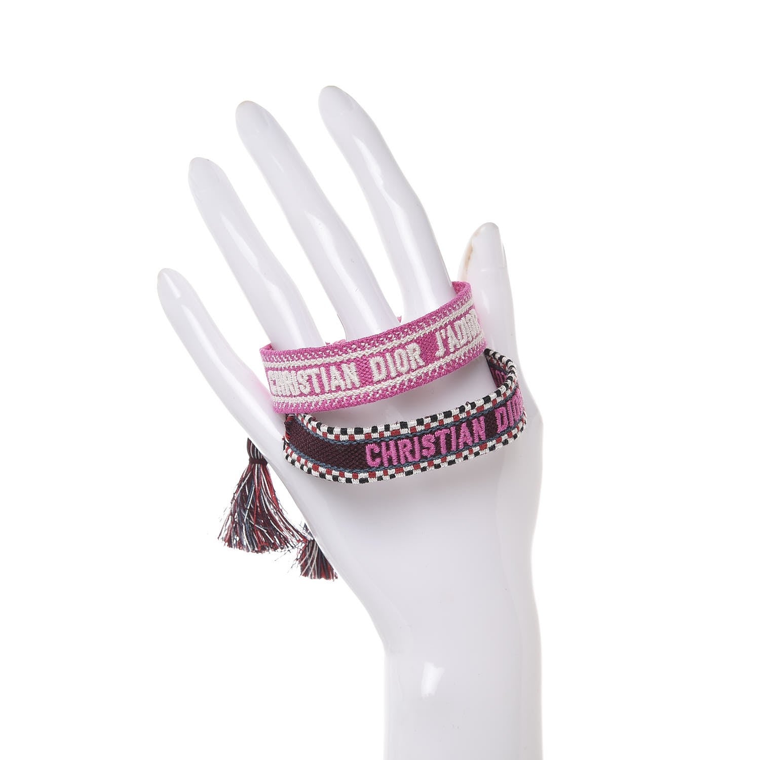 Christian Dior Woven Cotton J'Adior Friendship Bracelet Set Beige Multicolor 2 of 4