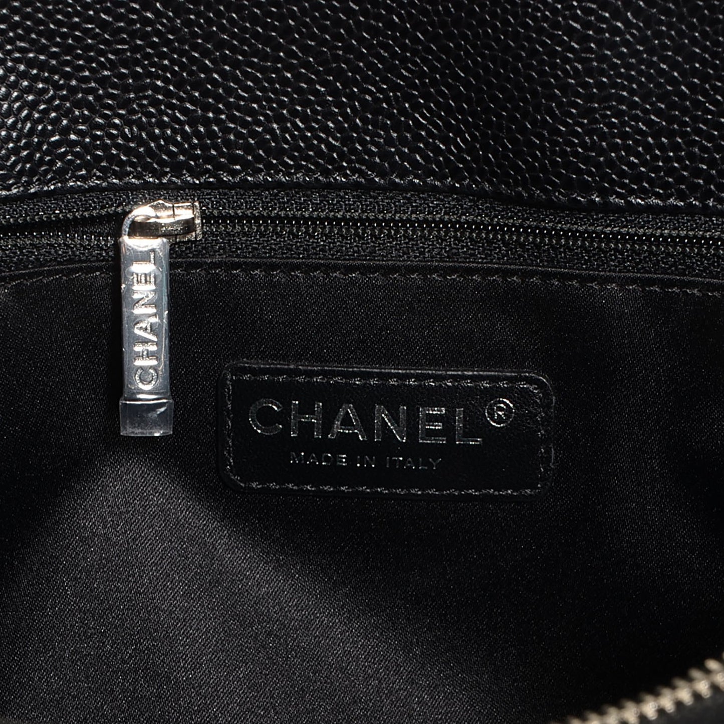 Caviar Quilted Grand Shopping Tote GST Black
