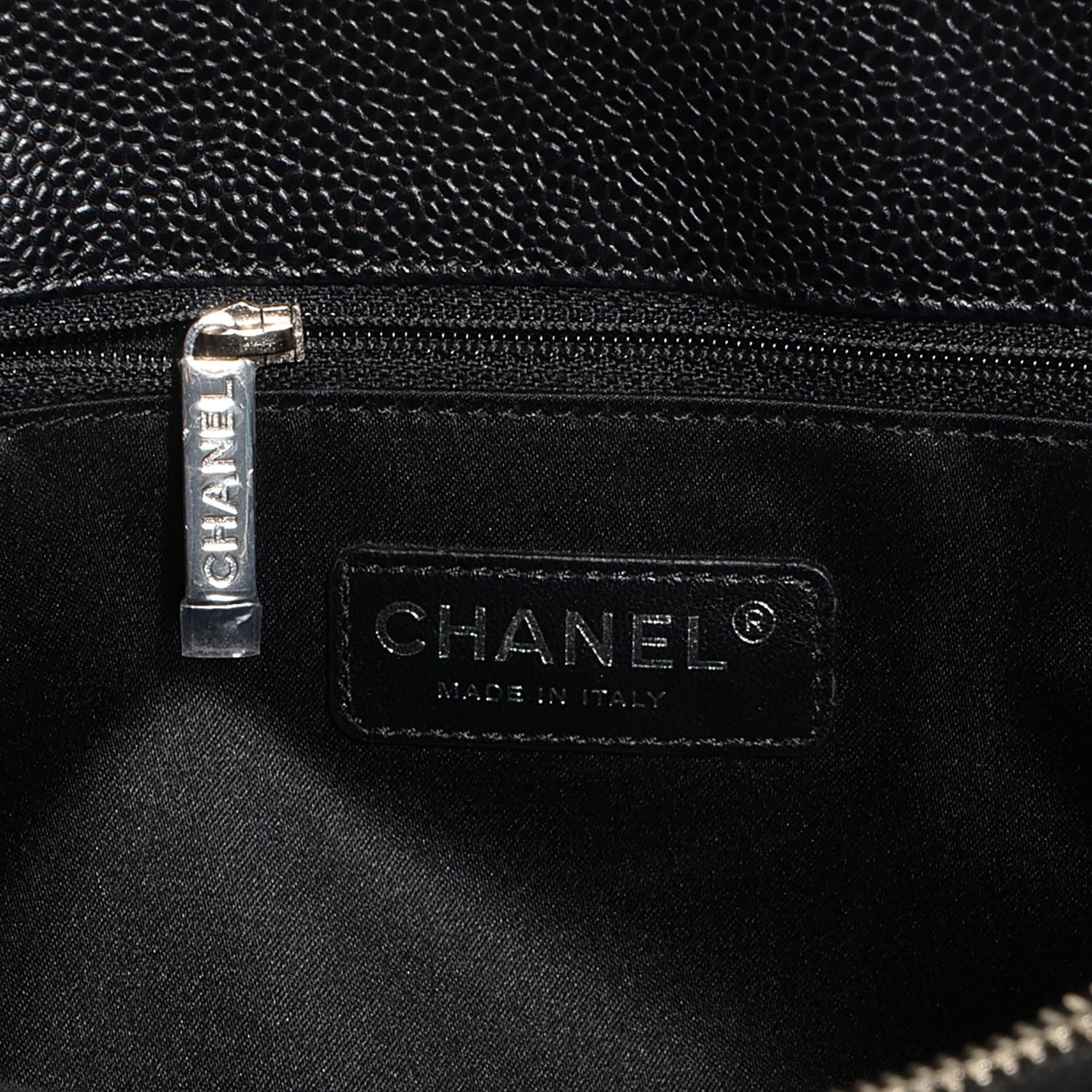 Chanel Caviar Quilted Grand Shopping Tote GST Black 7 of 8