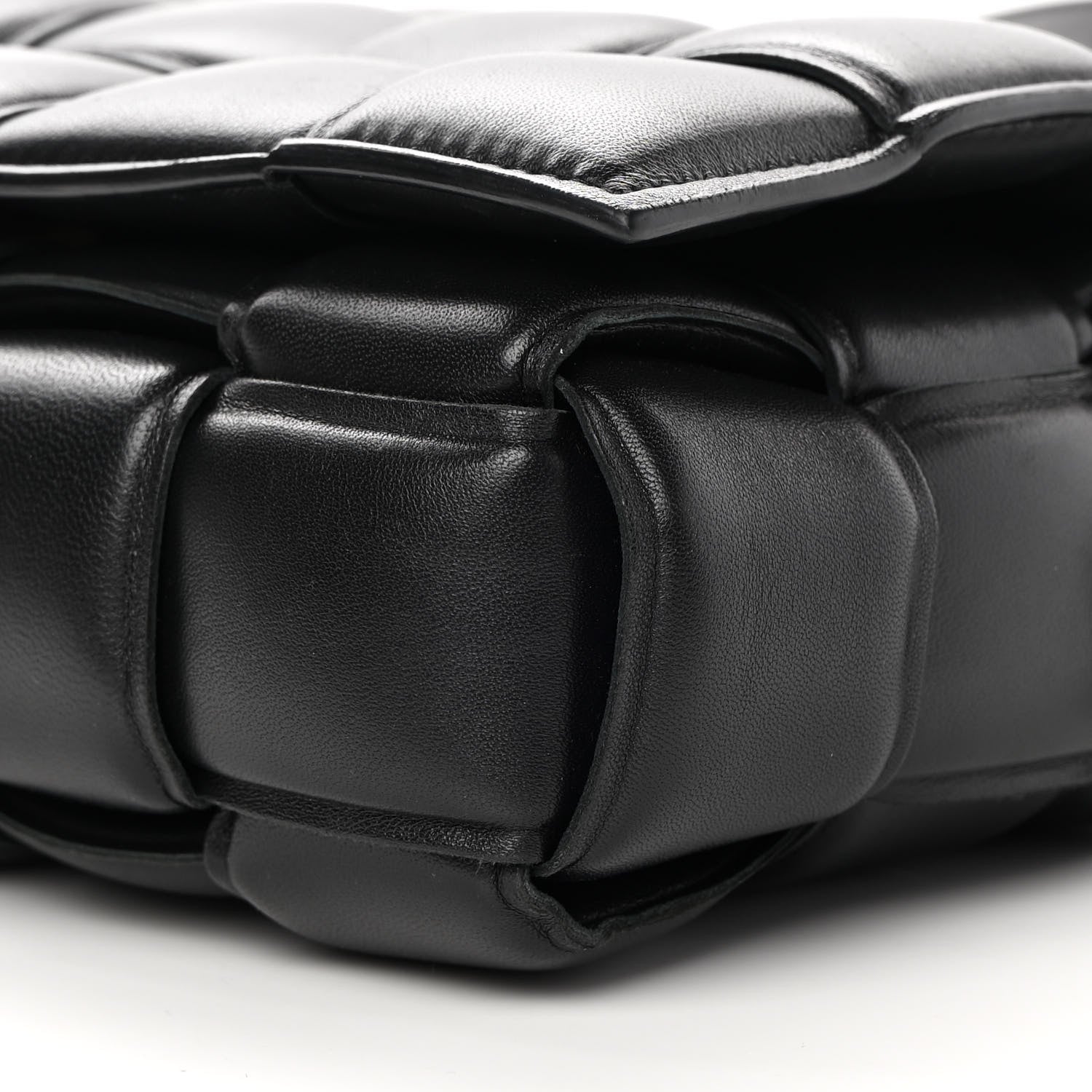 Bottega Veneta Nappa Maxi Intreccio Padded Cassette Crossbody Bag Black 9 of 14