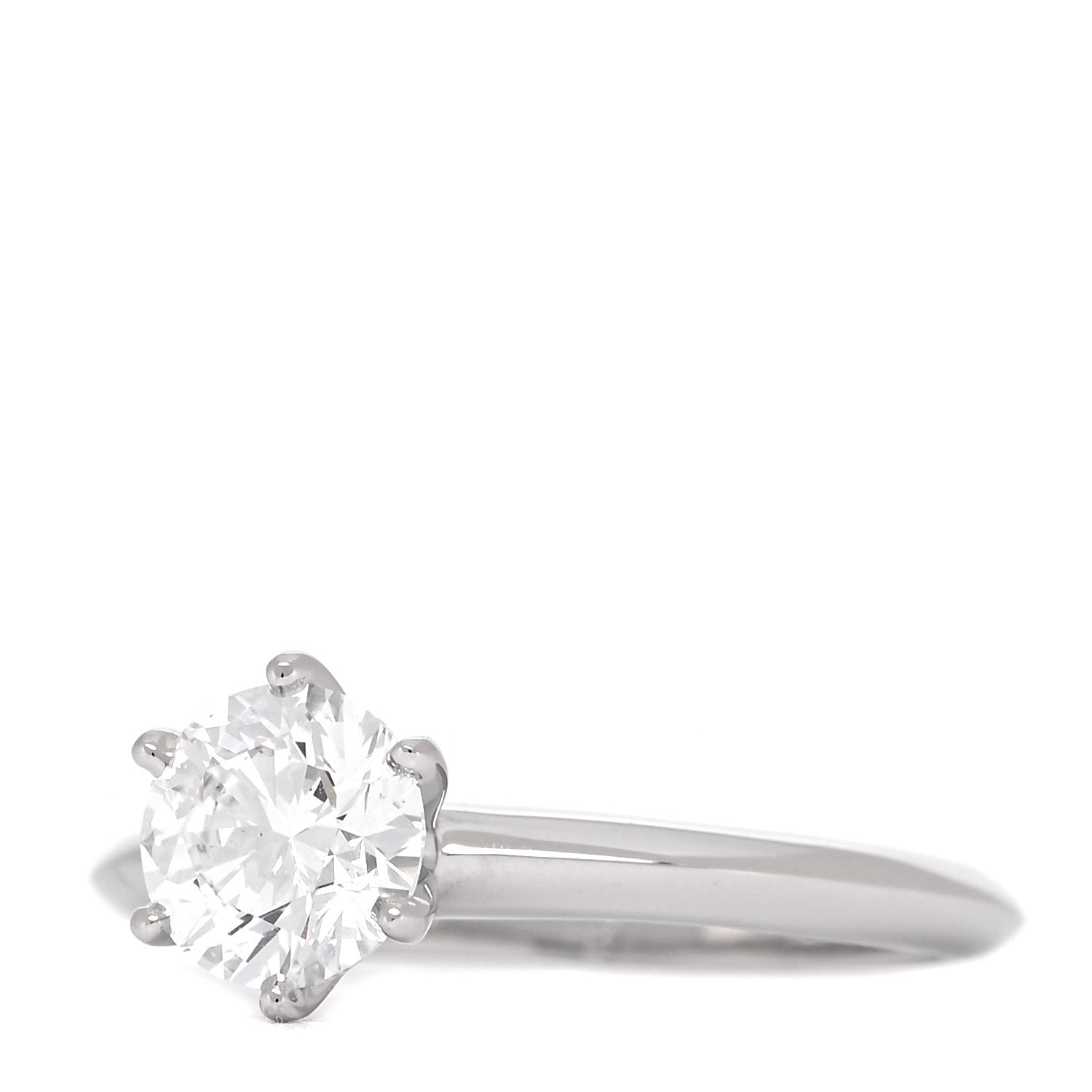 Tiffany Platinum Diamond 1.01ct Solitaire Engagement Ring 51 5.75 4 of 6