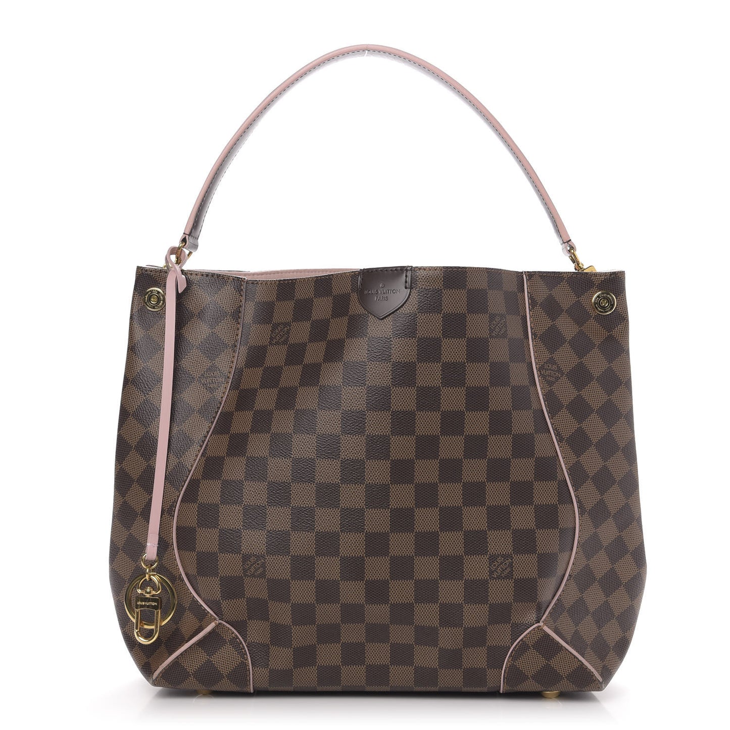 Damier Ebene Caissa Hobo Rose Ballerine