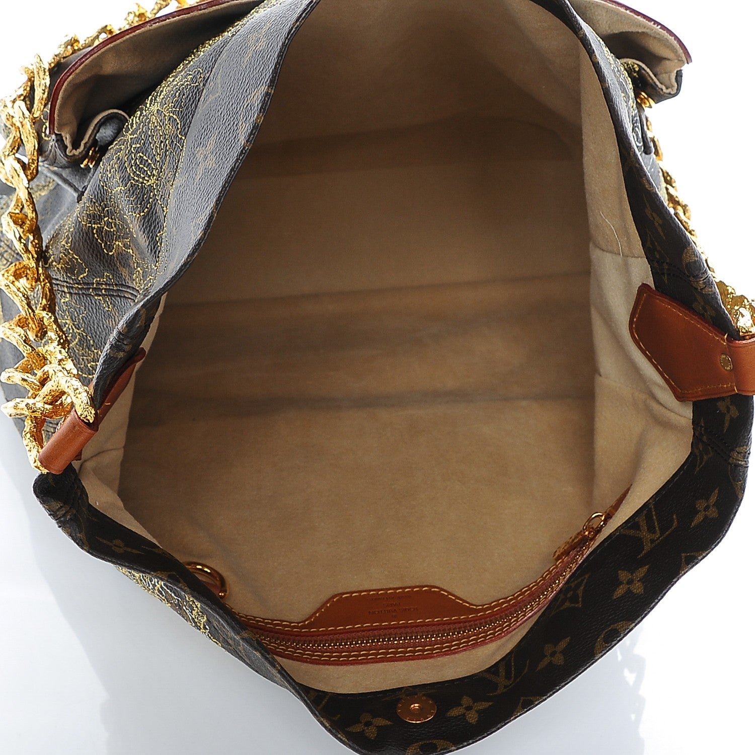Louis Vuitton Monogram Dentelle Fersen Gold 5 of 7