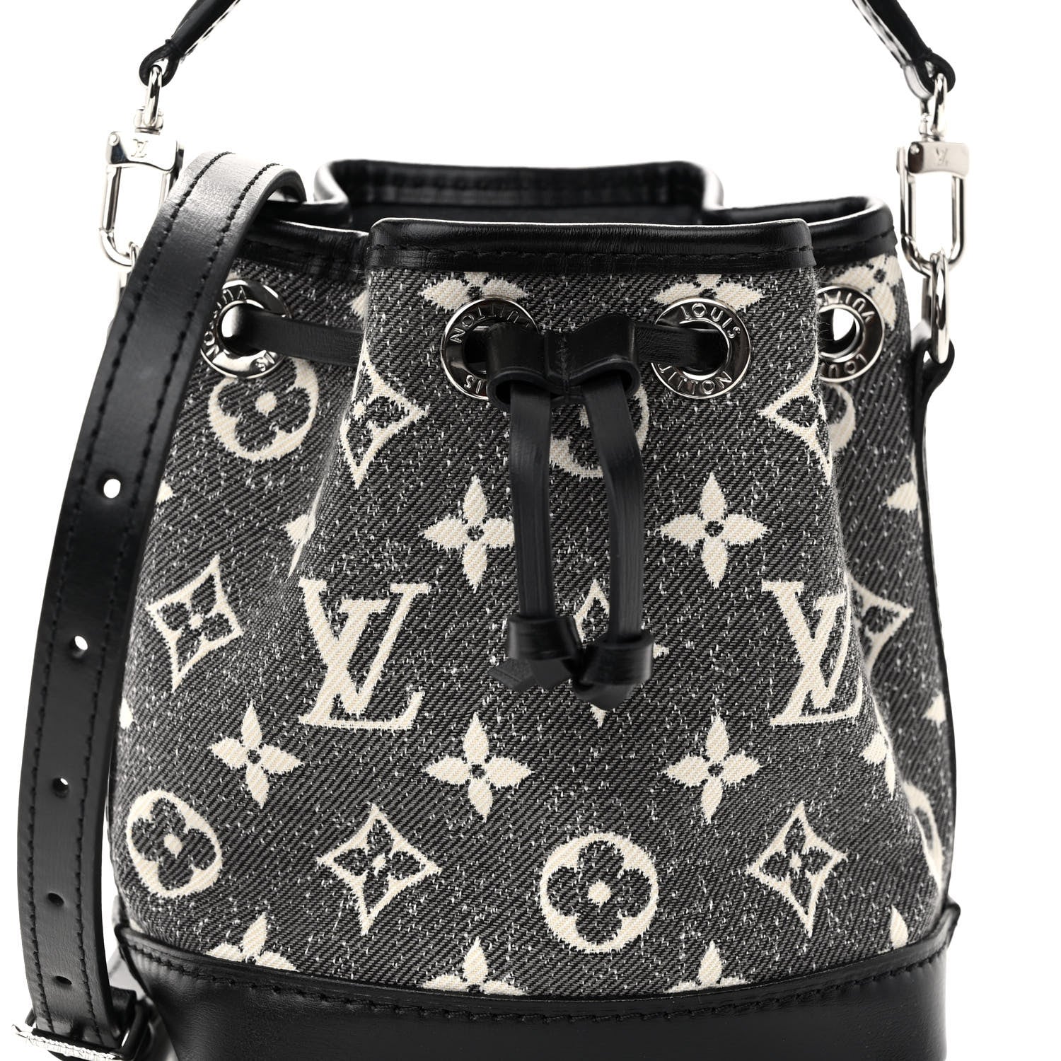 Louis Vuitton Monogram Jacquard Denim Nano Noe Bleu 6 of 8