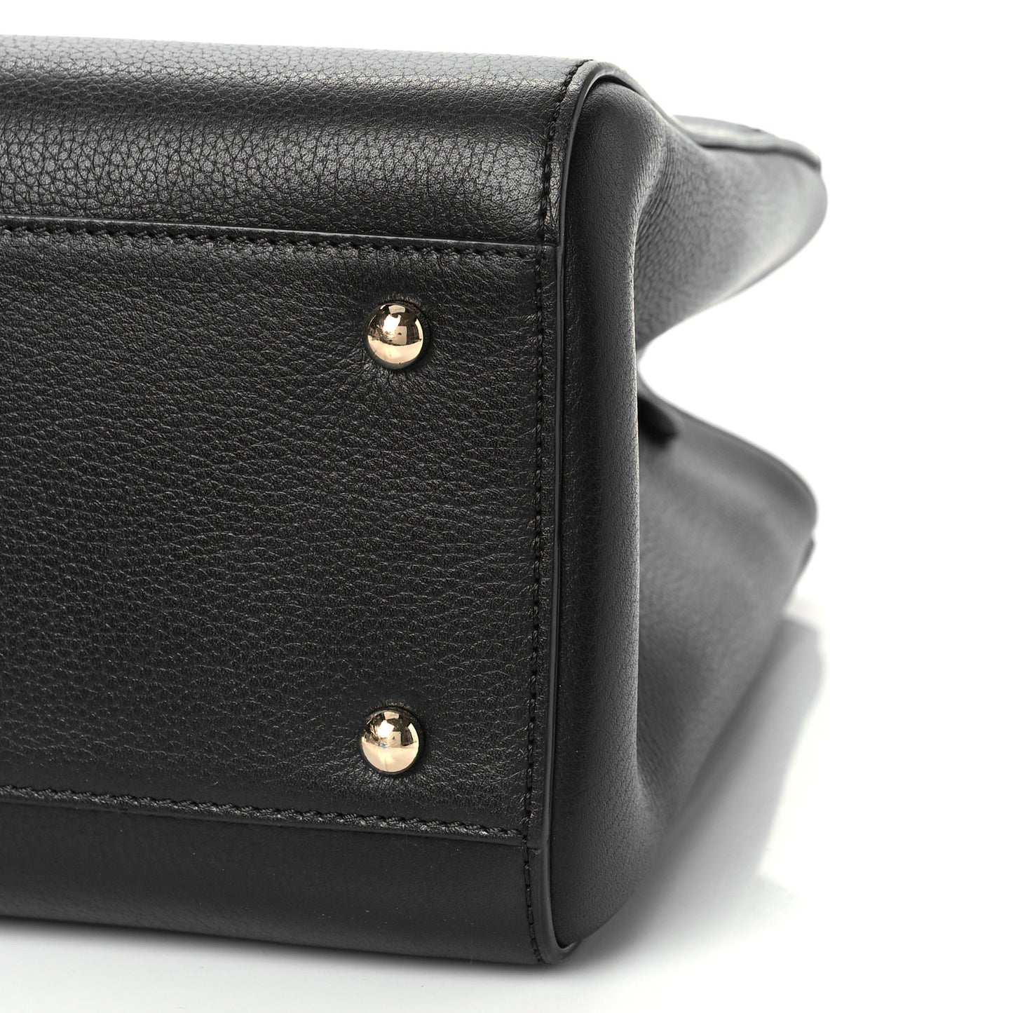 Grained Calfskin Small Neo Executive Shopper Tote Black
