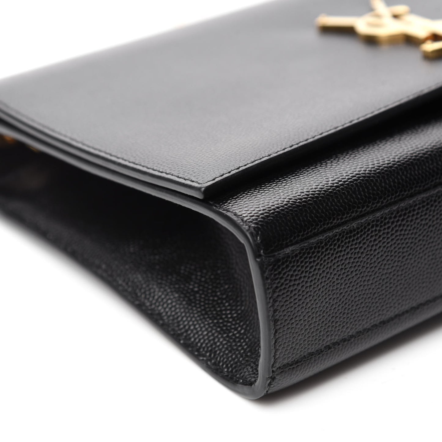 Grain De Poudre Medium Classic Monogram Kate Satchel Black