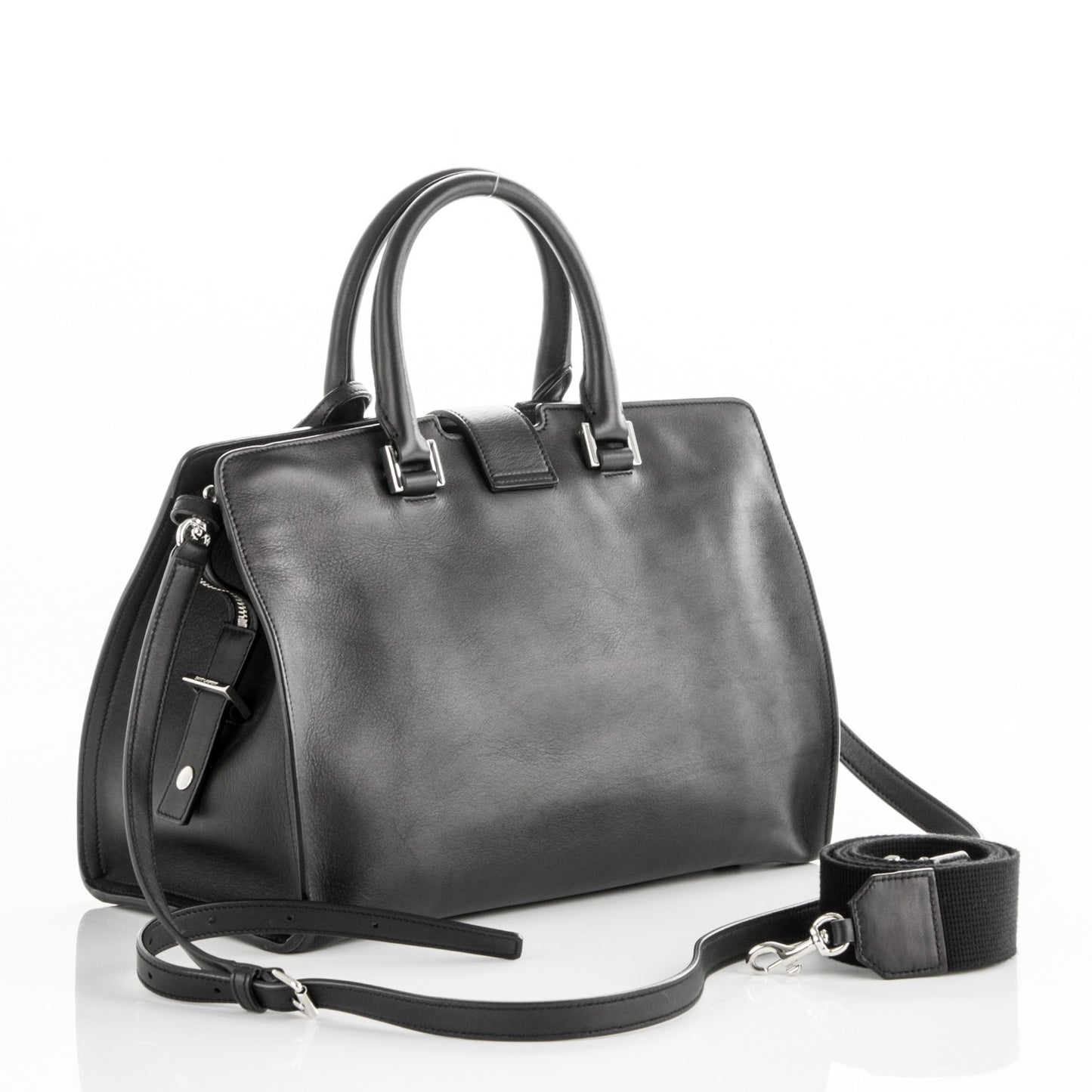 Calfskin Small Monogram Cabas Black