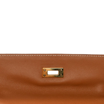 Hermes Swift Kelly Pochette Clutch Gold 4 of 21