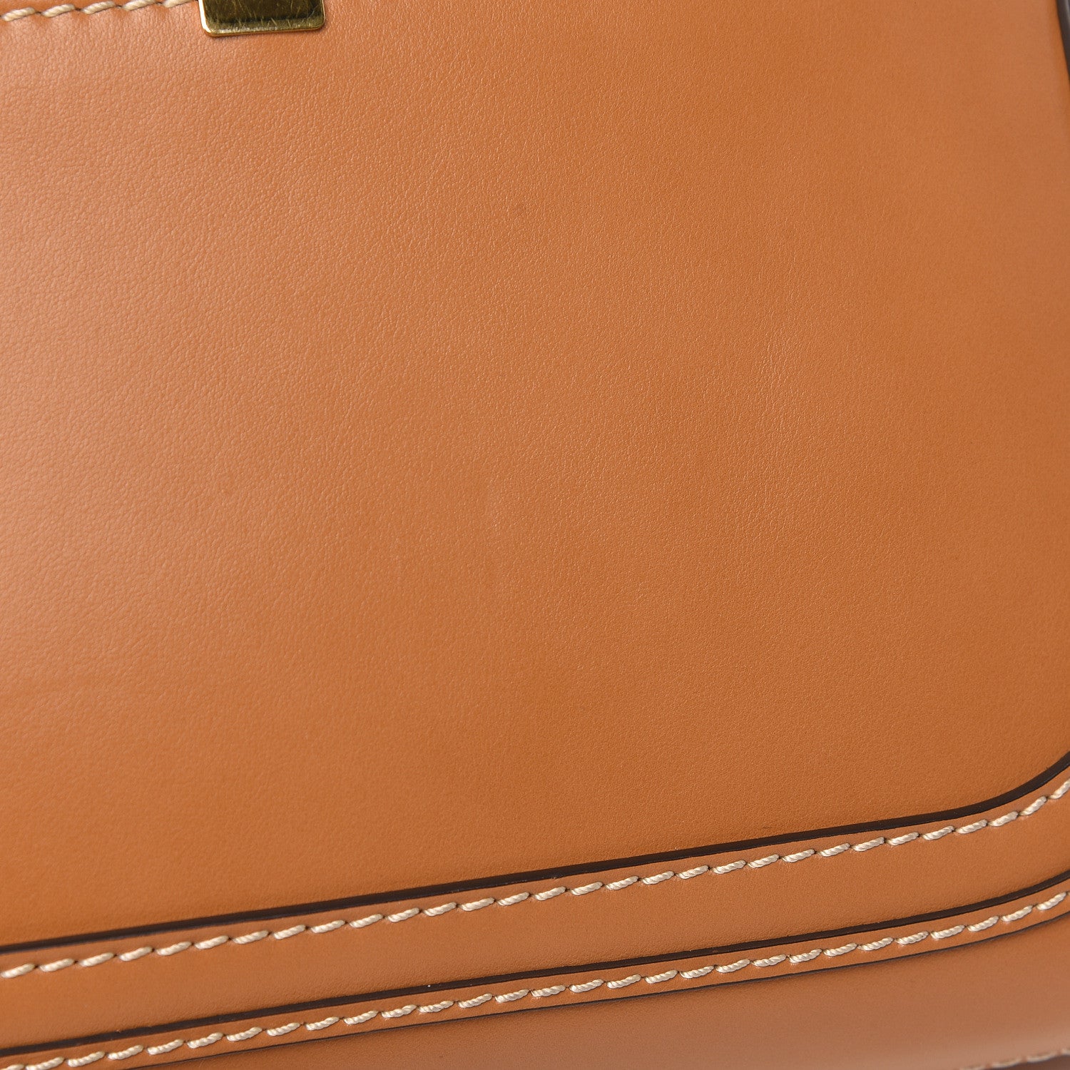 Chloe Shiny Calfskin Marcie Saddle Shoulder Bag Autumnal Brown 11 of 11