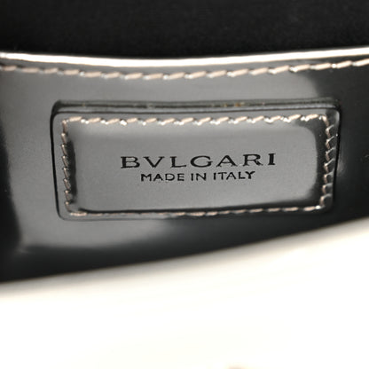 Bulgari Metallic Calfskin Small Serpenti Forever Snake Strap Crossbody Bag Silver 7 of 11