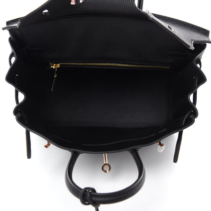 Hermes Togo Birkin 25 Black 5 of 11