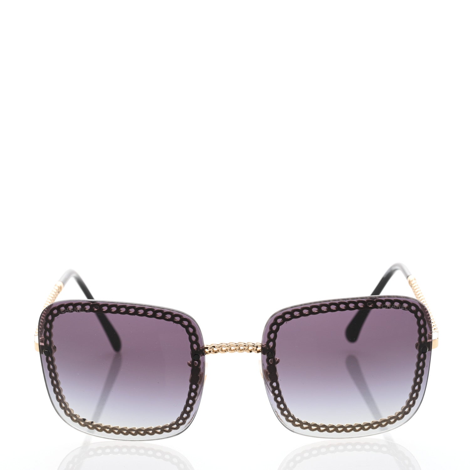 Chanel Chain Square Sunglasses 4244 Black 2 of 8