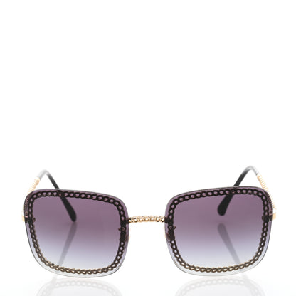 Chanel Chain Square Sunglasses 4244 Black 2 of 8