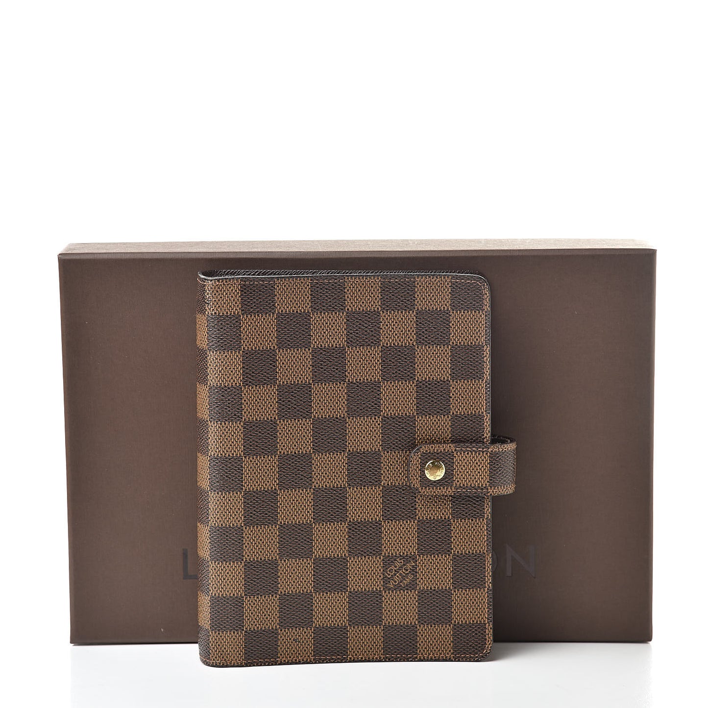 Damier Ebene Medium Ring Agenda Cover
