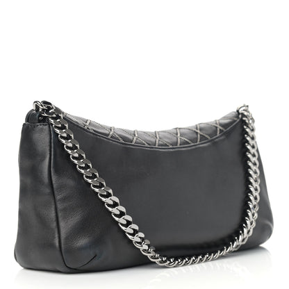Chanel Lambskin Chain Stitch Clutch Black 3 of 14