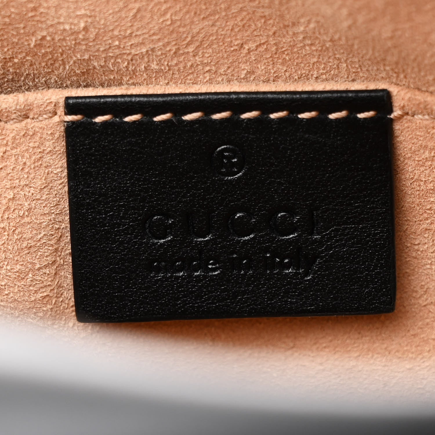 Gucci Calfskin Matelasse Small GG Marmont Chain Shoulder Bag Black 6 of 11