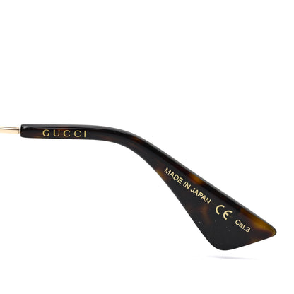 Gucci Metal Web Aviator Sunglasses GG0062S Green Red 6 of 7