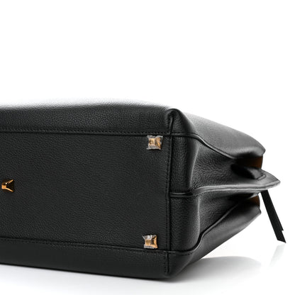 MCM Grained Calfskin Large Milla Tote Black 12 of 12