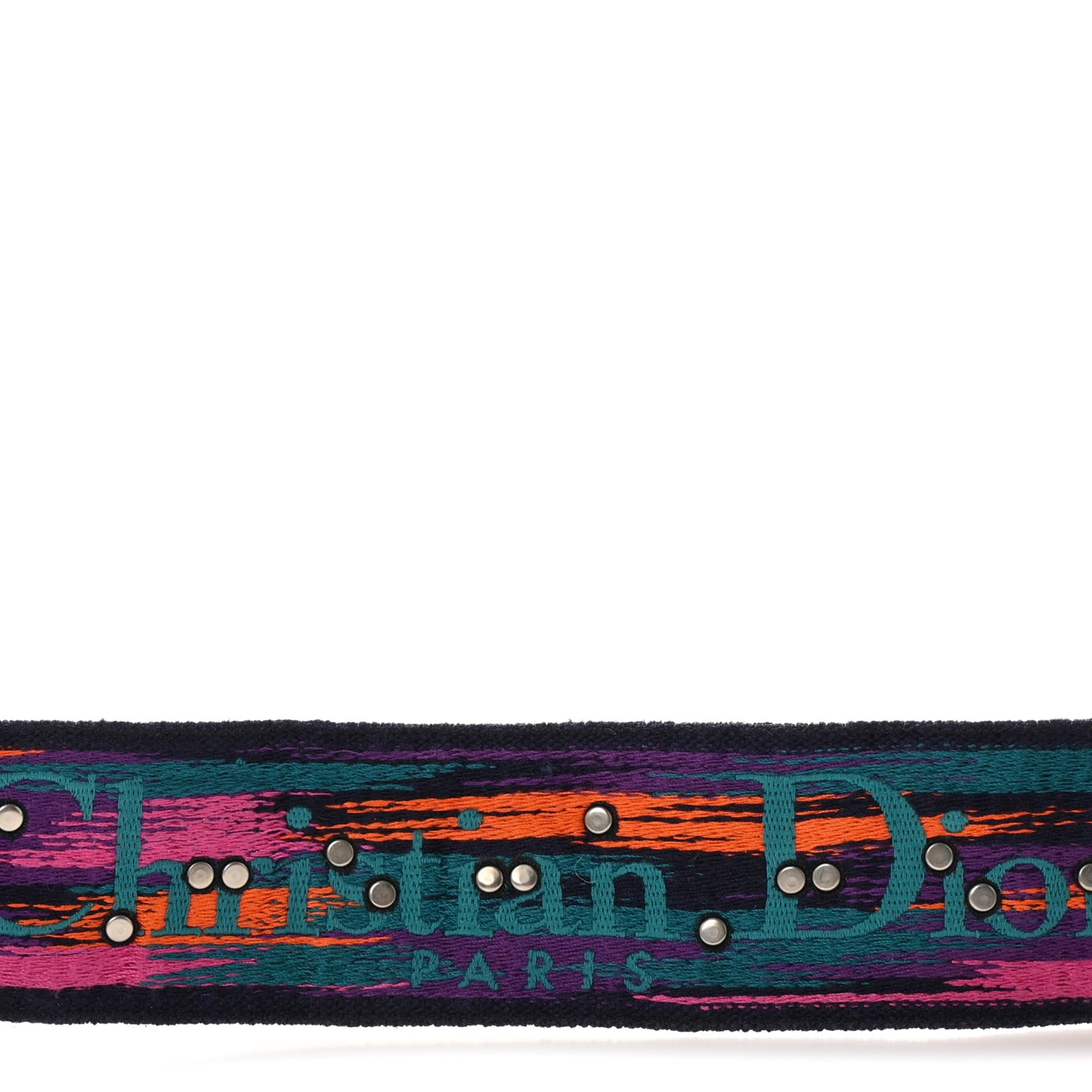 Canvas Embroidered Studded Mexico Shoulder Strap Multicolor