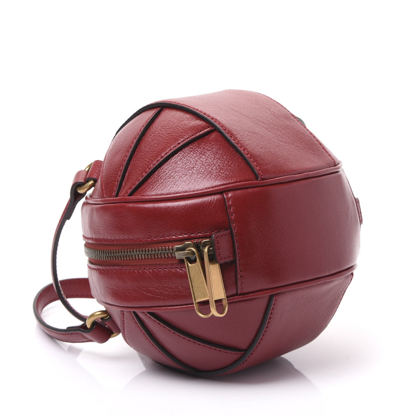Piuma Lux Energy Mini Tifosa Basketball Shaped Shoulder Bag Romantic Cerise