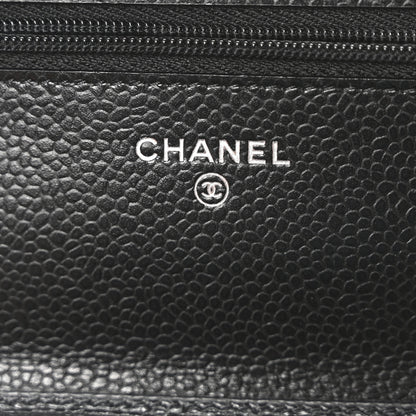 Chanel Caviar Quilted Wallet On Chain WOC Black 6 of 11