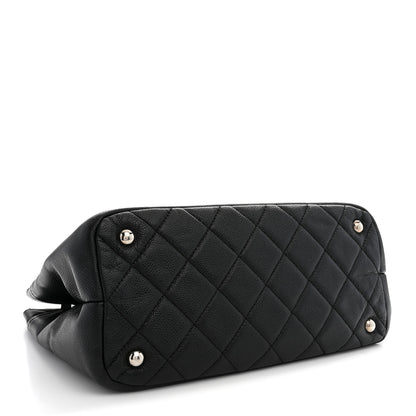 Chanel Caviar Quilted CC Timeless Soft Tote Black 4 of 12
