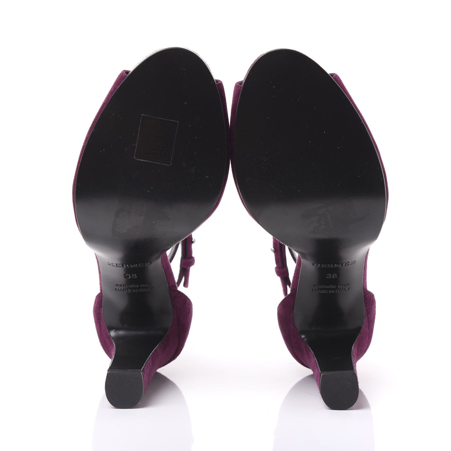 Suede Goatskin Nina Sandals 38 Lie De Vin
