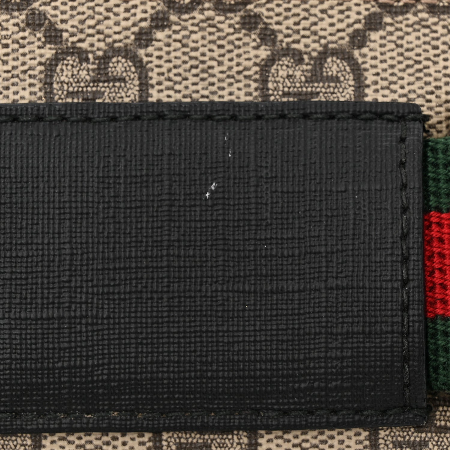 Gucci GG Supreme Monogram Web Belt Bag Black 15 of 18