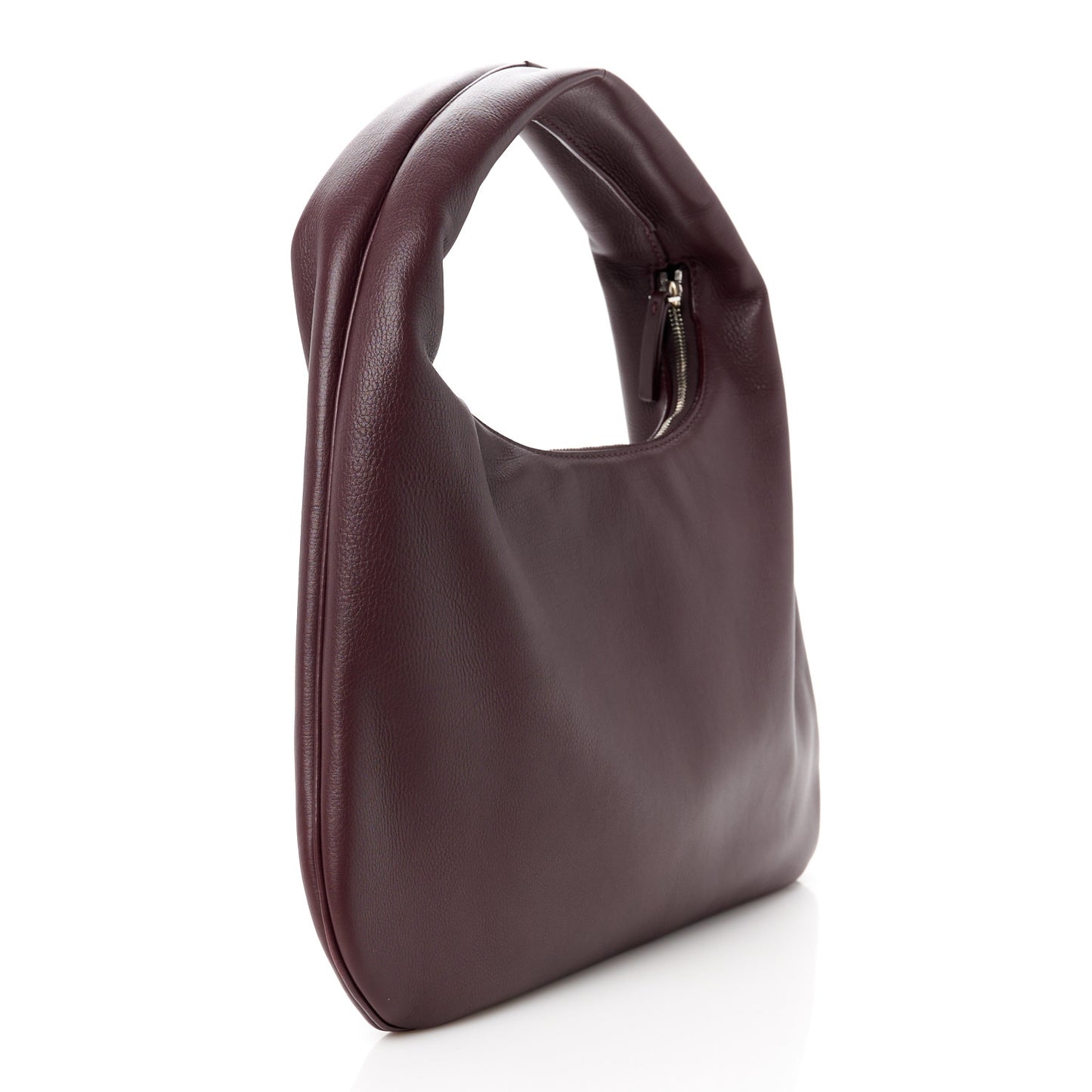 Grained Calfskin Small Everyday Shoulder Bag Eggplant