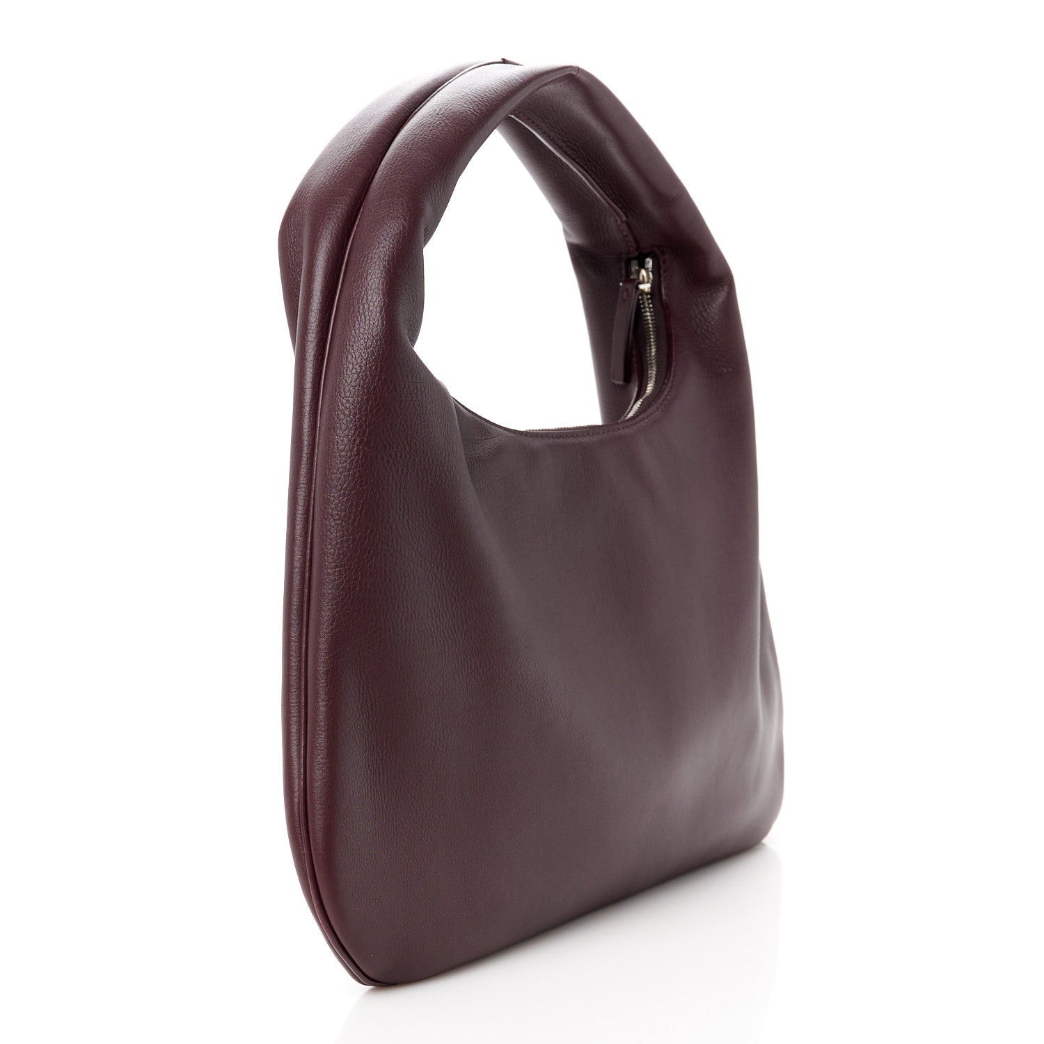 The Row Grained Calfskin Small Everyday Shoulder Bag Eggplant 3 of 9