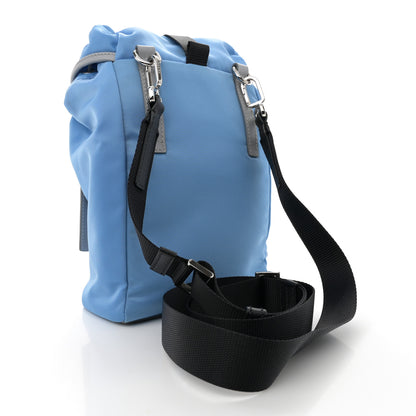 Prada Tessuto Nylon Small Double Buckle Crossbody Pervinca 3 of 11
