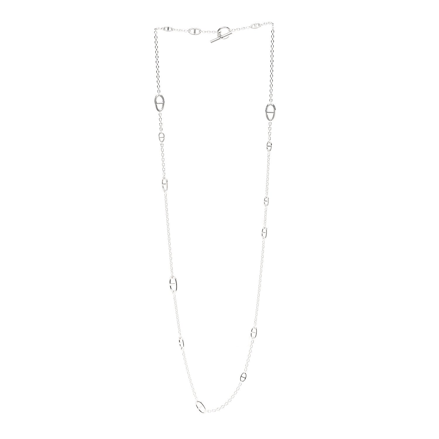 Hermes Sterling Silver Farandole Necklace 120 3 of 6