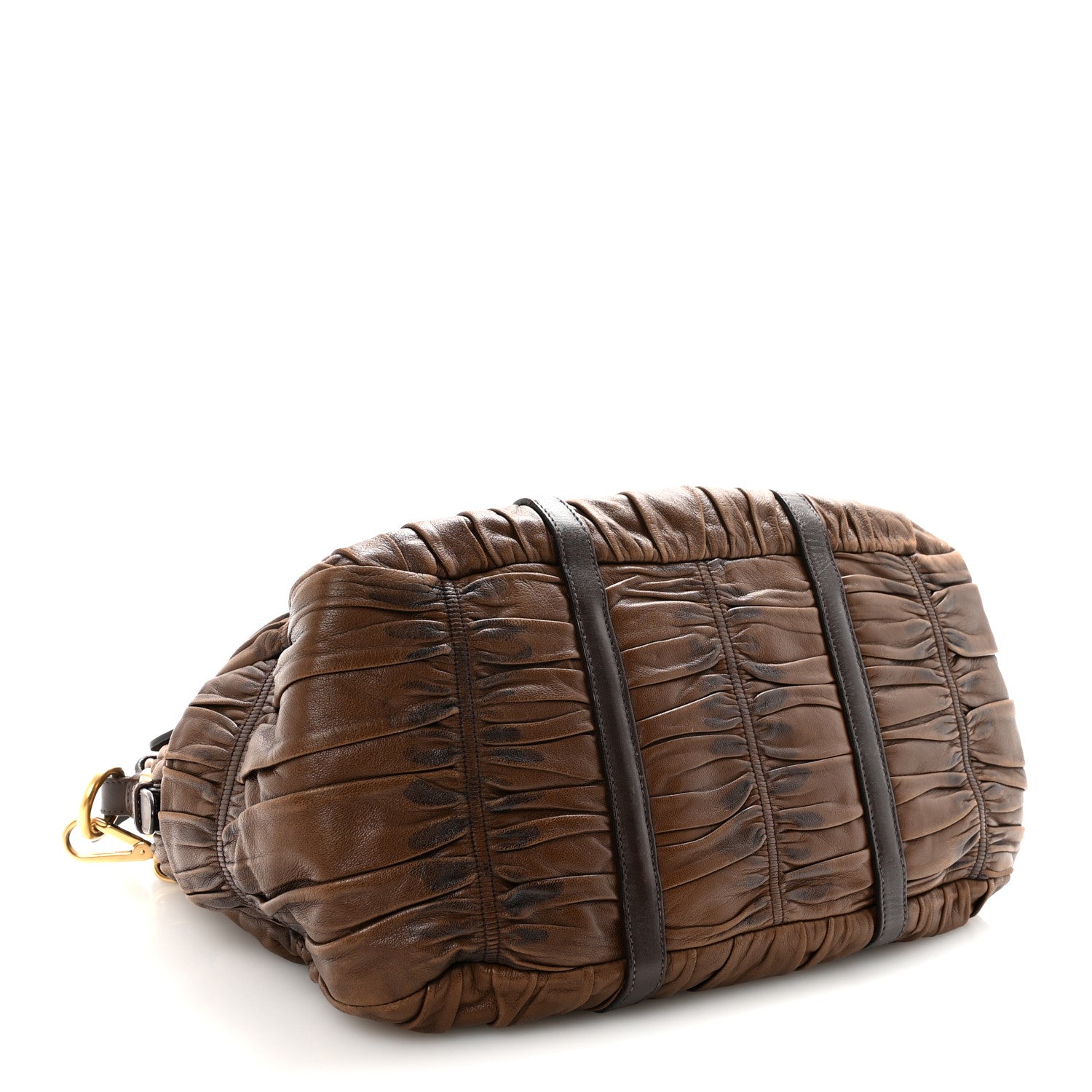 Prada Nappa Gaufre Shopping Satchel Noce 4 of 9