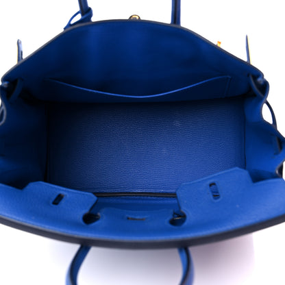 Hermes Togo Birkin 25 Bleu France 5 of 11