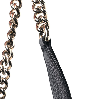 Gucci Pebbled Calfskin Medium Soho Chain Shoulder Bag Black 15 of 16