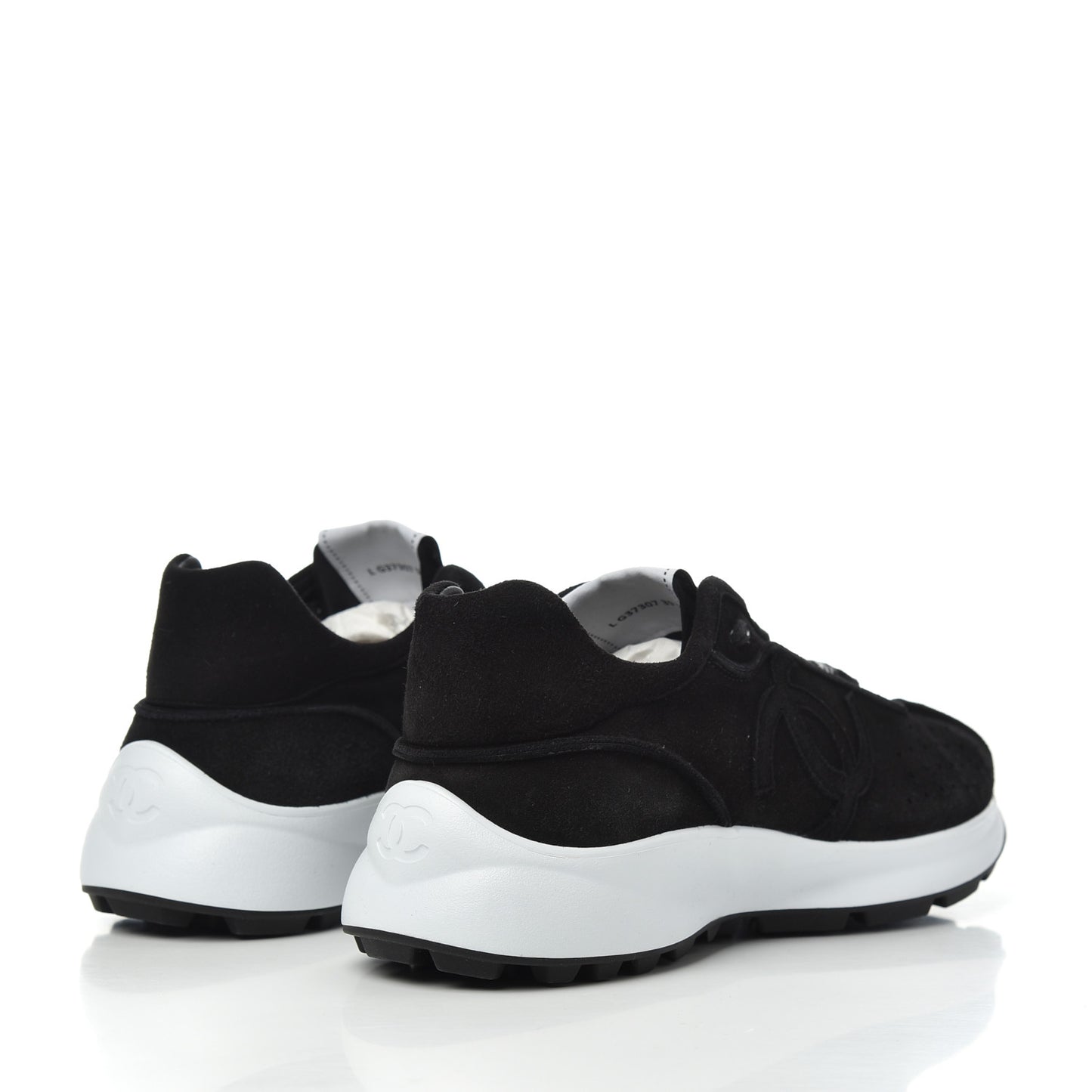 Suede Goatskin CC Sneakers 39.5 Black