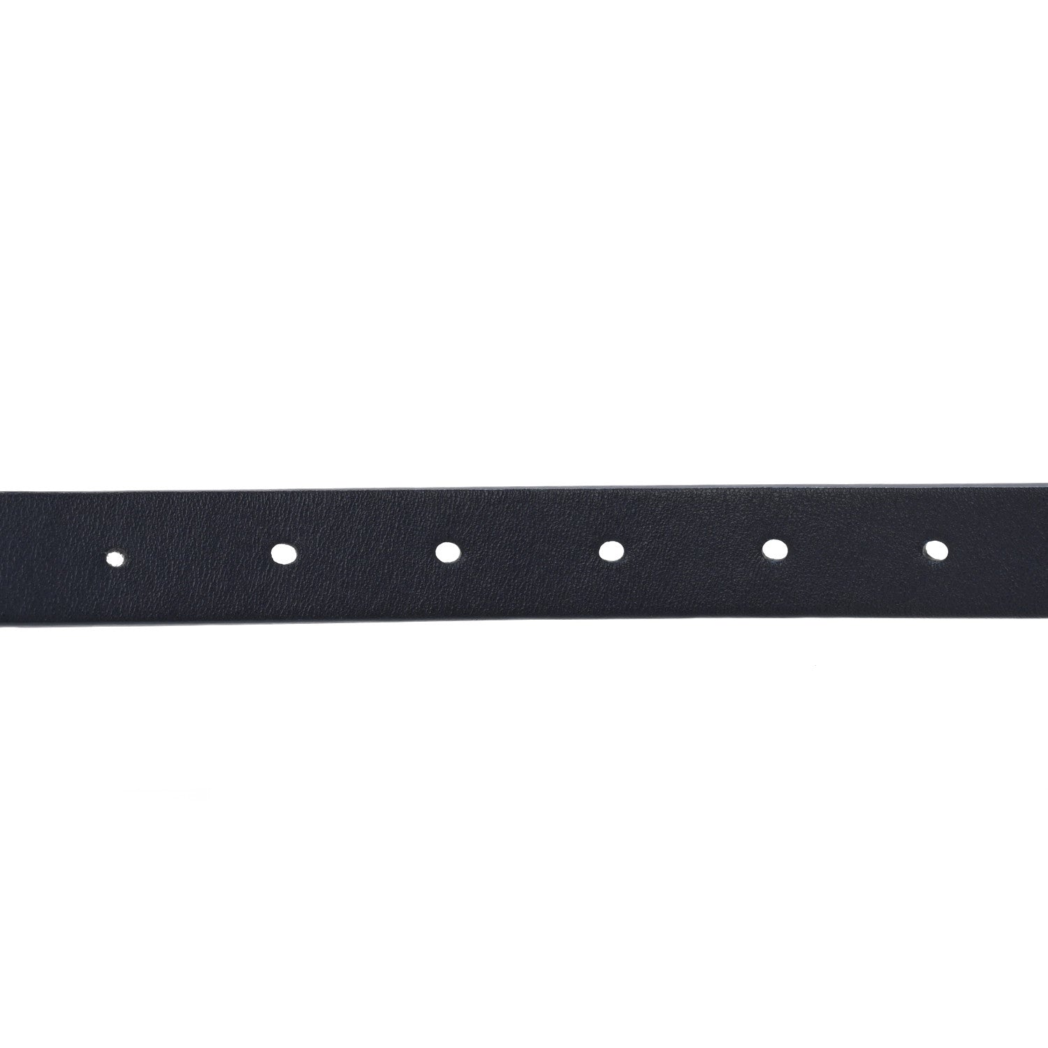 Christian Dior Calfskin Saddle Belt White Navy 4 of 6