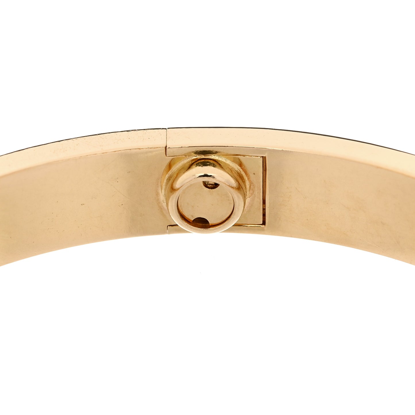 18K Yellow Gold 4 Diamond LOVE Bracelet 17
