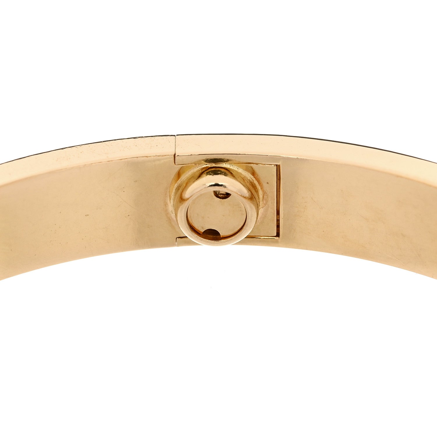Cartier 18K Yellow Gold 4 Diamond LOVE Bracelet 17 7 of 9