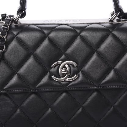 Chanel Lambskin Quilted Small Trendy CC Dual Handle Flap Bag Black 7 of 11